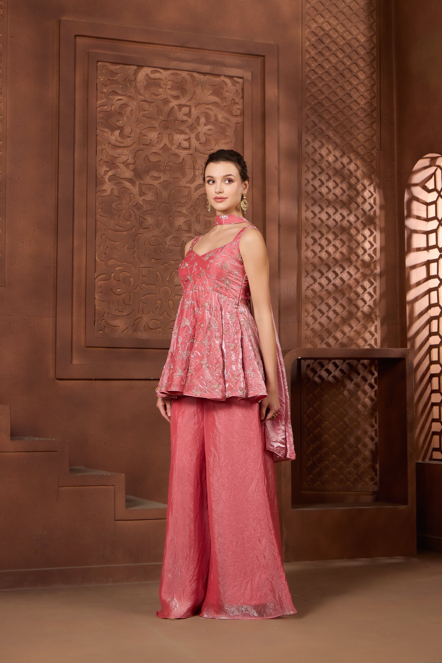 Blush Rose Sharara Set