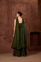 Ayat Emerald Anarkali Sharara Set