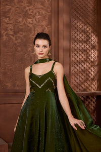 Ayat Emerald Anarkali Sharara Set