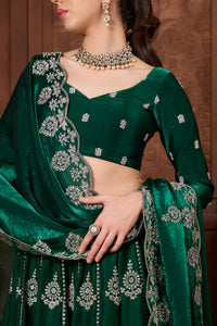 Inara Emerald Lehenga Set