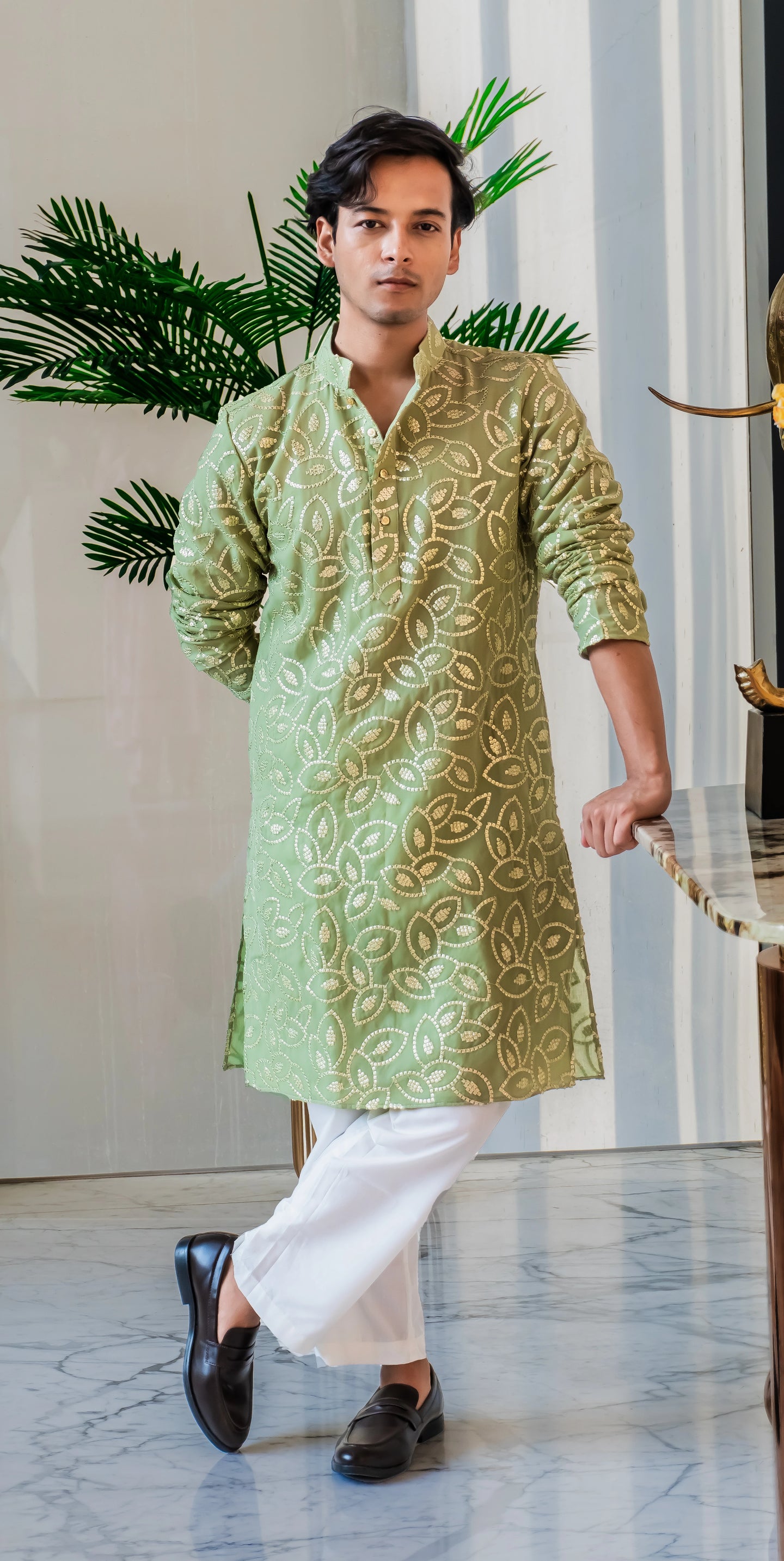  Mint Green Kurtha 