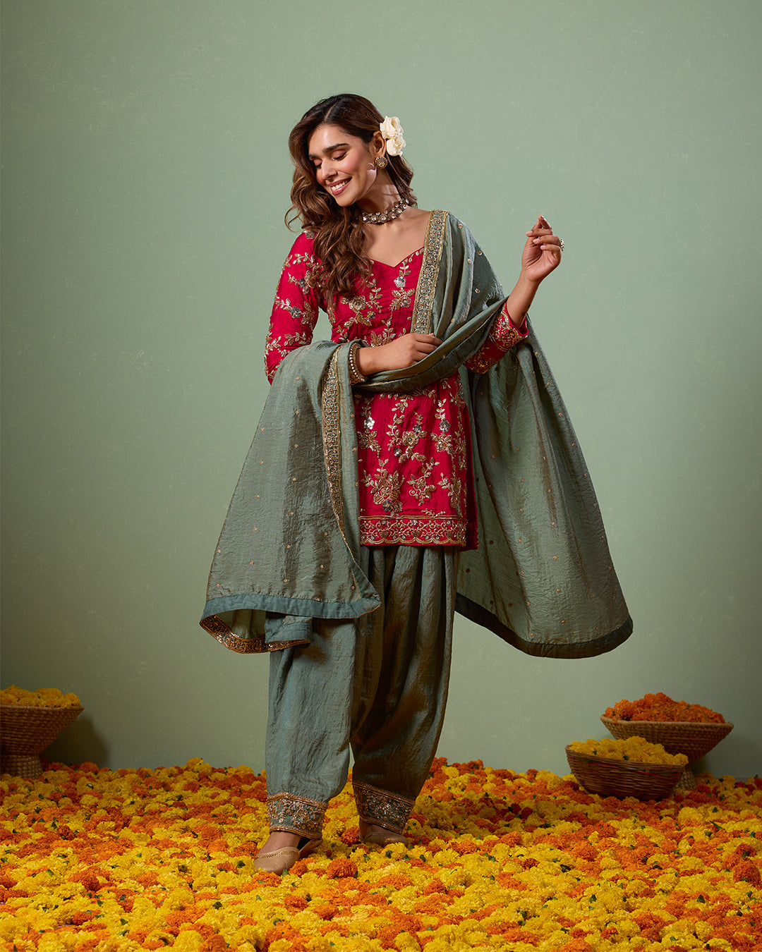 Jashn Farshi Salwar Suit - AgapiSharara Set