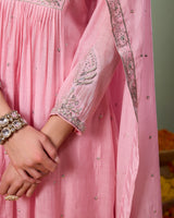 Komal Pink Anarkali Suit