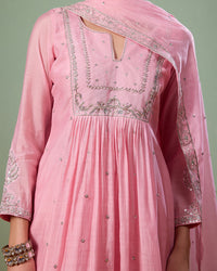 Komal Pink Anarkali Suit