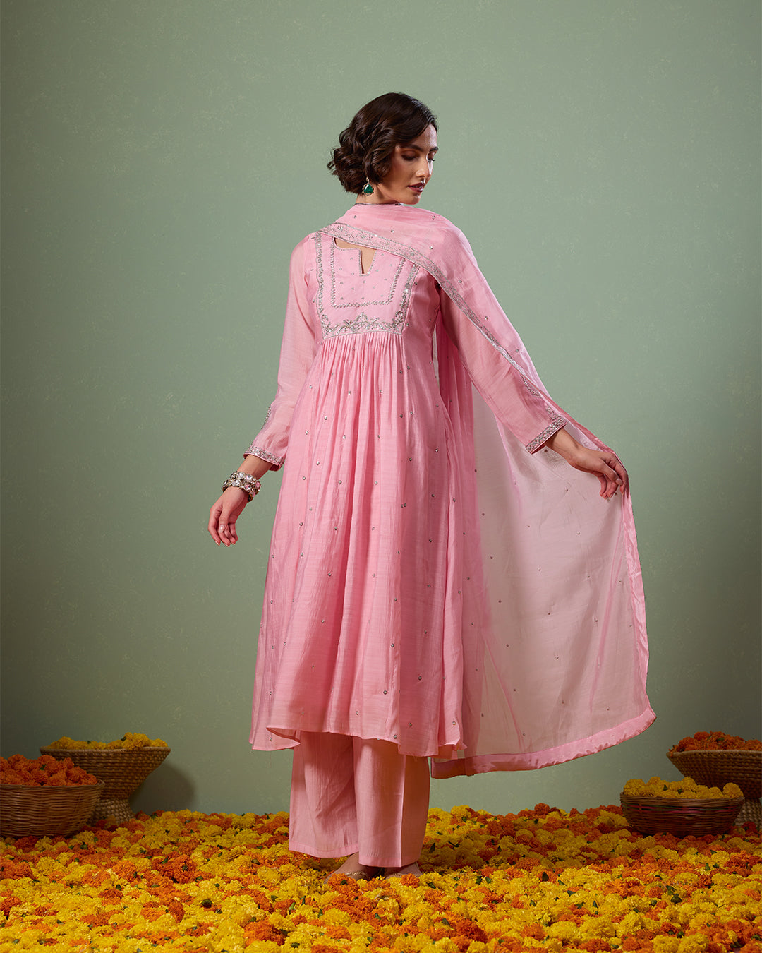 Komal Pink Anarkali Suit