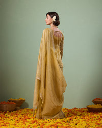 Suvarna  Gold Sharara Suit