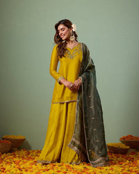 Toran Yellow Sharara Suit - AgapiSharara Set