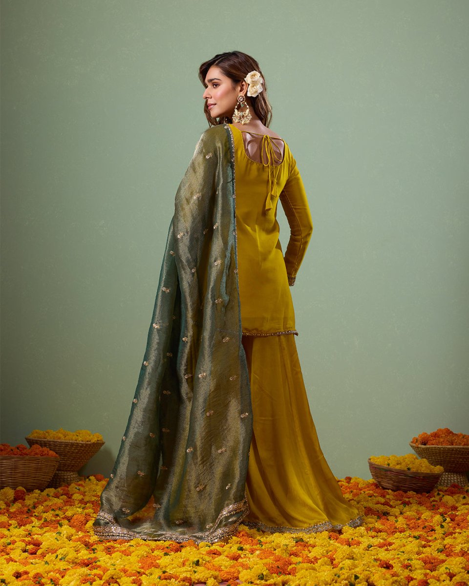 Toran Yellow Sharara Suit - AgapiSharara Set
