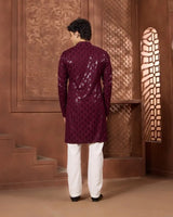 Aman Embroidered Festive Kurta Set for Men - AgapiMen's Kurthi