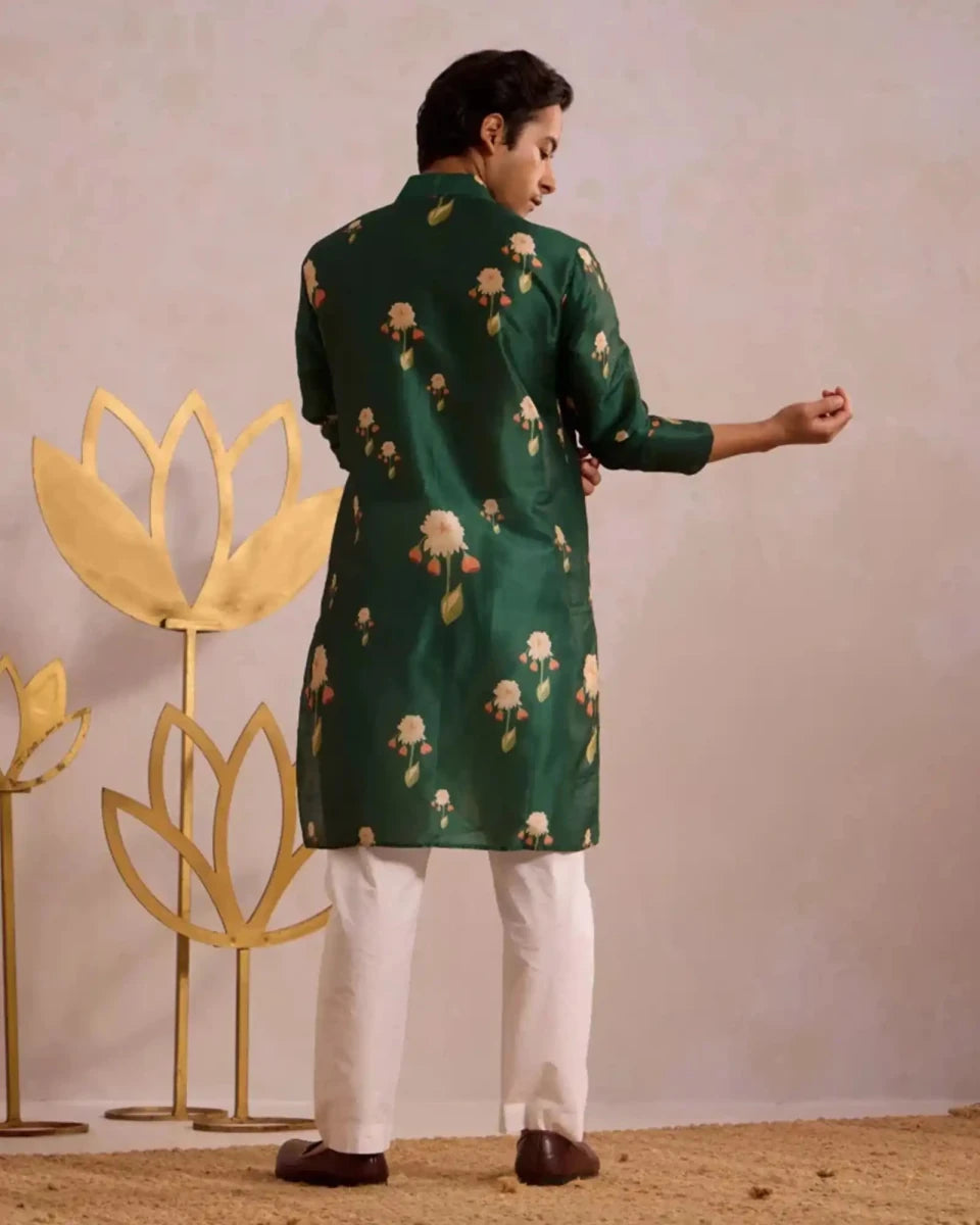Amber Bloom Kurtha - AgapiMen's Kurthi