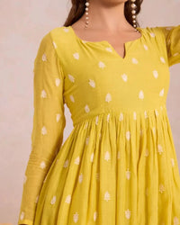 Basanta Bright Yellow - AgapiCotton Kurthi