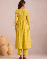 Basanta Bright Yellow - AgapiCotton Kurthi