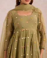 Basanta Forest Green - AgapiCotton Kurthi