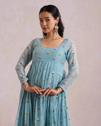 Basanta Light Blue - AgapiCotton Kurthi