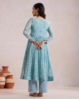 Basanta Light Blue - AgapiCotton Kurthi