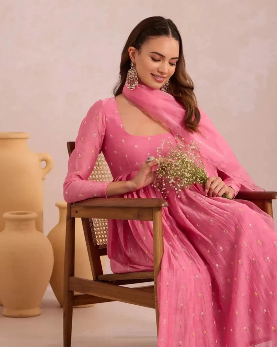Basanta Mitho Pink - AgapiCotton Kurthi