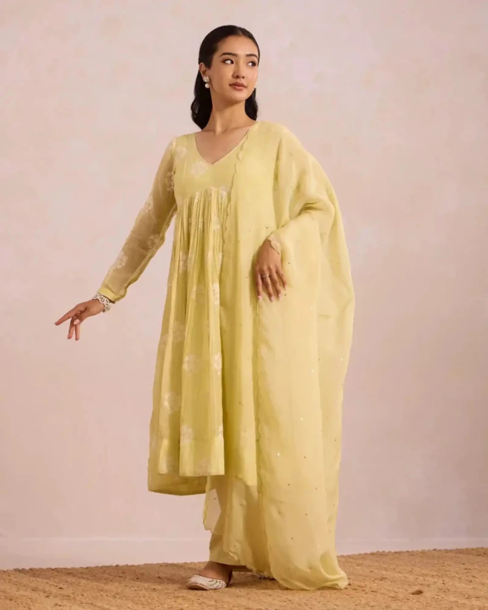 Butter Yellow Basanta - AgapiCotton Kurthi