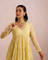 Butter Yellow Basanta - AgapiCotton Kurthi