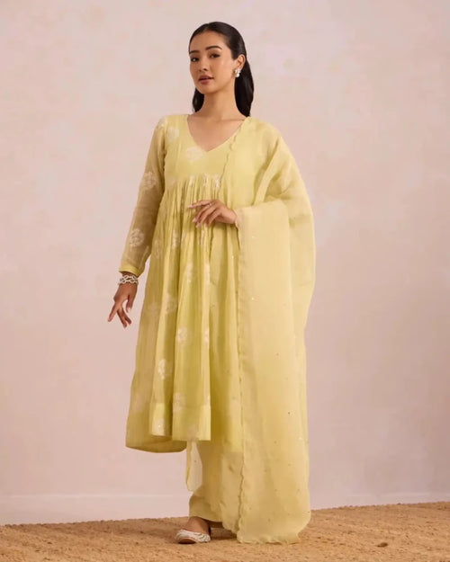 Butter Yellow Basanta - AgapiCotton Kurthi