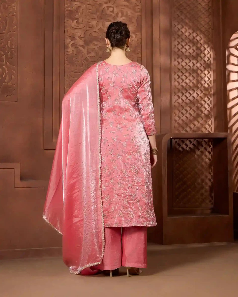Blush Rose Kurti Set for Festive & Ethnic Occasion Wear - AgapiSharara Set