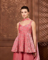 Blush Rose Sharara Set for Festive & Wedding Occasion Wear - AgapiSharara Set