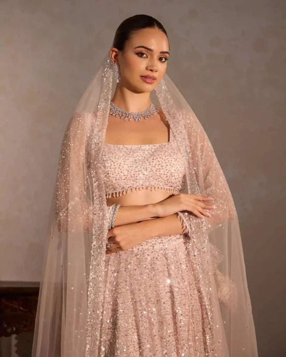 Sitara Handwork Lehenga for Wedding & Festive Wear - AgapiLehengas