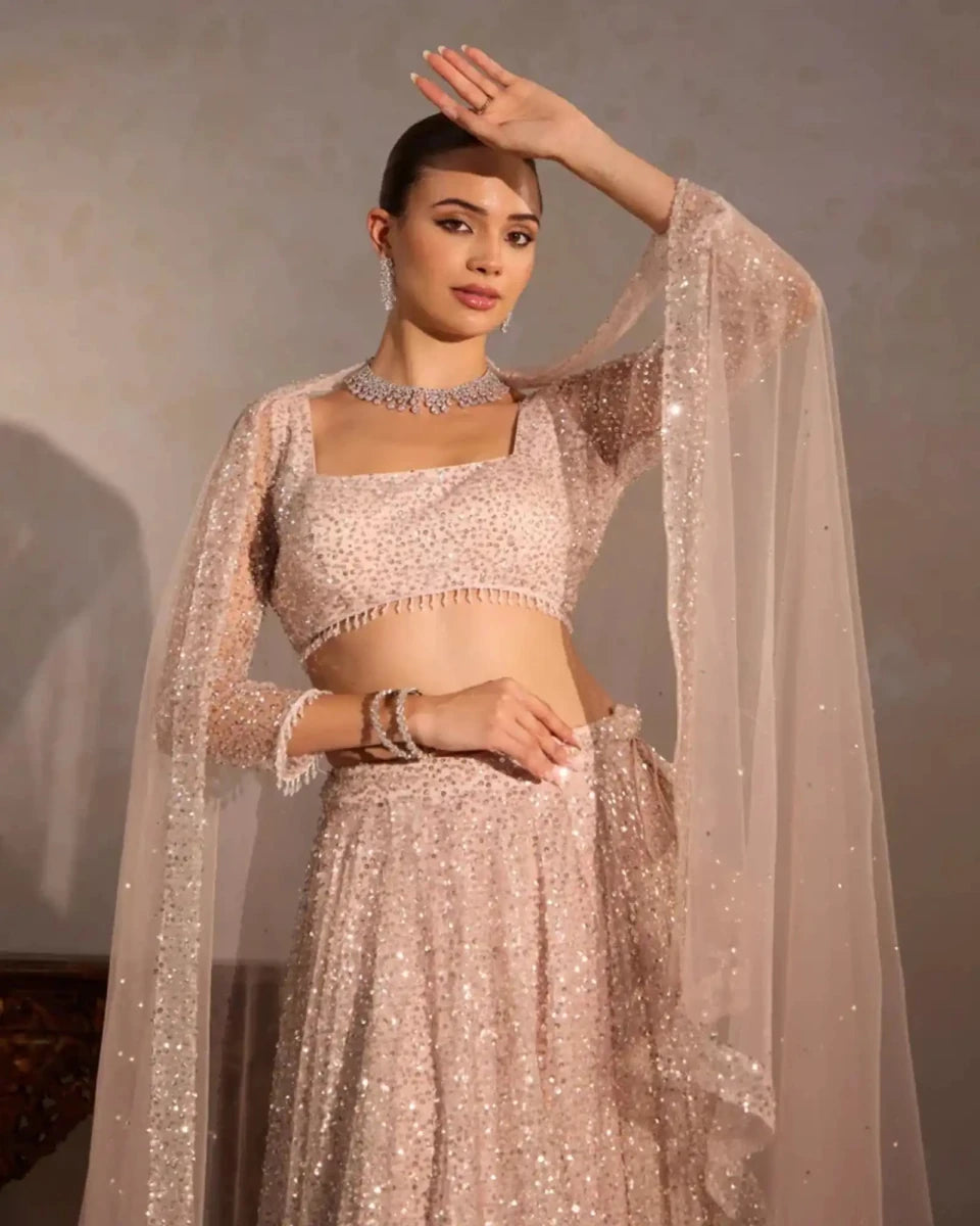 Sitara Handwork Lehenga for Wedding & Festive Wear - AgapiLehengas
