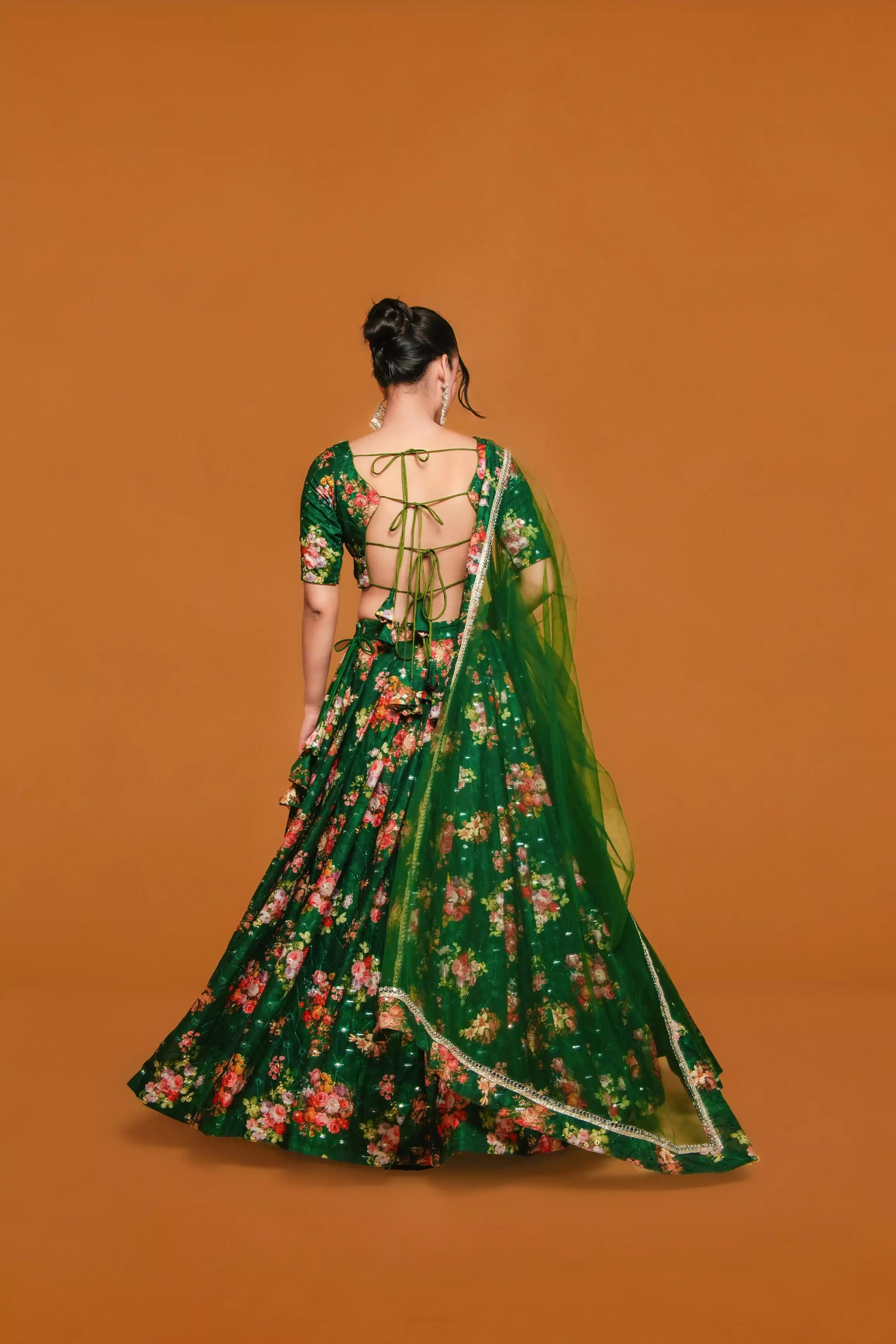 FLORAL GREEN LEHENGA