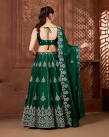 Inara Emerald sleeveless Lehenga Set - AgapiLehengas