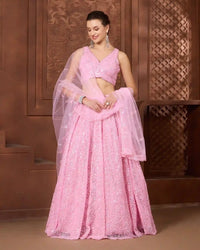 Ira Soft Blush Designer Lehenga for Wedding & Festive Wear - AgapiLehengas