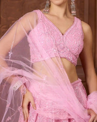 Ira Soft Blush Designer Lehenga for Wedding & Festive Wear - AgapiLehengas