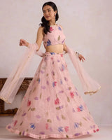 Light Pink Tulip Lehenga - AgapiLehengas
