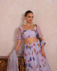 Light Purple Tulip Lehenga - AgapiLehengas