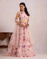 Light Pink Tulip Lehenga - AgapiLehengas