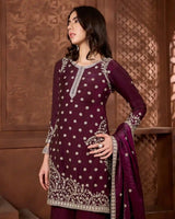 Mehr Maroon Kurthi Set for Festive & Ethnic Occasion Wear - AgapiSharara Set