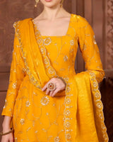 Mustard Kurthi sharara Set - AgapiSharara Set