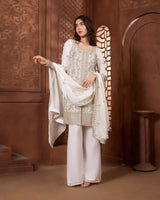 Noor Ivory Kurthi Set for Festive & Ethnic Occasion Wear - AgapiSharara Set