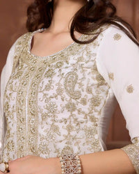 Noor Ivory Kurthi Set for Festive & Ethnic Occasion Wear - AgapiSharara Set
