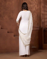 Noor Ivory Kurthi Set for Festive & Ethnic Occasion Wear - AgapiSharara Set