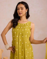 Sleeveless Basanta - AgapiCotton Kurthi