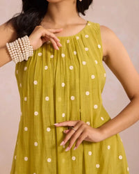 Sleeveless Basanta - AgapiCotton Kurthi