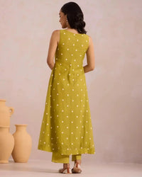 Sleeveless Basanta - AgapiCotton Kurthi