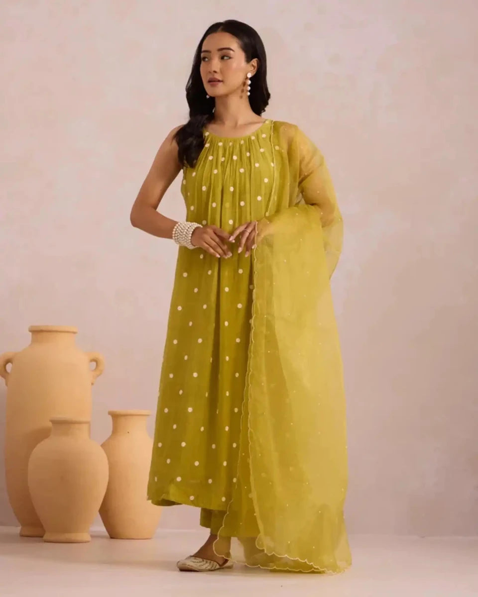 Sleeveless Basanta - AgapiCotton Kurthi