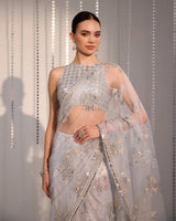 Soft Lilac Pre - Stitched Saree - AgapiSarees