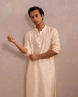 White Majesty Kurtha - AgapiMen's Kurthi