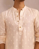 White Majesty Kurtha - AgapiMen's Kurthi