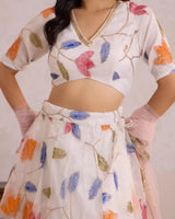 White Tulip Lehenga for Bridal & Festive Occasion Wear - AgapiLehengas